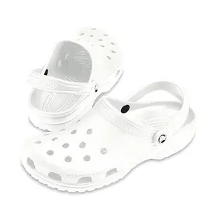 Crocs Classic WhiMolded 男鞋 女鞋 白色 洞洞鞋 布希鞋 卡駱馳 涼拖鞋 10001-100