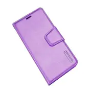 For Apple iPhone 11 Pro Case, Hanman Wallet Leather Flip Magnetic Stand Case Cover (Purple)