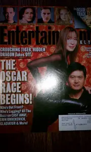 Entertainment Weekly Chow Yun-Fat and Michelle Yeoh Crouching Tiger Issue #577