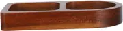 SOLUSTRE Wood Solid Plate Sections Snack Dish for Condiments Fruits Desserts Compact Design for Hot Pot BBQ Seasoning Dish for Kitchen Home Decorations