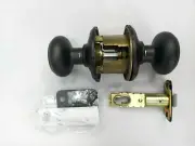 Schlage F10GEO716 Georgian Passage Door Knob Set Aged Bronze