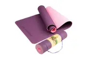 Powertrain Eco-Friendly TPE Pilates Exercise Yoga Mat 8mm - Dark Purple
