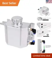 1L Aluminum Universal Coolant Overflow Tank - Durable & Leak-Proof Design