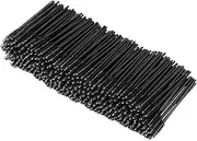 500pcs Mascara Wands Eyelash Brush Spoolies for Eyebrow Eye Lash Extension (Black-1)