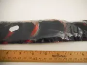 27 inch Strip of Red, Black & White Feathers for Fly Tying, Hat Bands or Crafts
