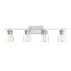 Savoy House Calhoun 4-Light Bathroom Vanity Light, Satin Nickel - 8-1020-4-SN