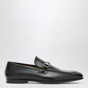 [GUCCI] Black moccasin with buckle 10 UK Black