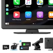 Portable 9" HD Touchscreen Car Stereo with Bluetooth & 1080P Backup Camera