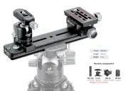 【USA Dealer】Leofoto FDM-02 Binocular Rangefinder Rail Kit | Length: 200mm