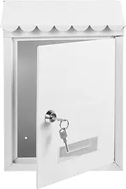 ANDRESLAD Vintage Metal Wall Mount Mailbox Durable Post Box with Lock Stylish Outdoor Letter Box for Home and Garden Suitable for Envelopes and Daily Correspondence