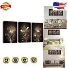 Sophisticated Floral Design Canvas Set - Elegant Trimmed Artwork for Any Room