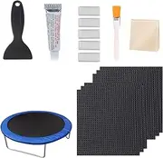 Trampoline Patches for Holes - Trampoline Mat Holes Repair Patches,Sport Equipment Maintenance Tool with Glue and Scraper for Inflatable Swimming Pool, Boat Bed, Tent