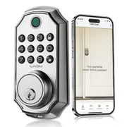 Smart Keyless Fingerprint Door Lock App 5in1 Home Keypad Deadbolt Biometric D280