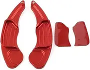 QASULER Aluminum Car Steering Wheel Shift Paddle Extension Shifter, Ford, Fusion, for Mondeo, Edge Taurus, for Lincoln, MKC MKX MKZ MKS MKT Car Paddle Shifter(Red)