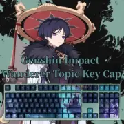 Genshin Impact Peripherals Wanderer Topic PBT Key Cap Thermal Sublimation Gifts