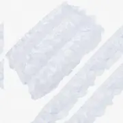 10.9 Yards White Ruffle Organza Lace Trim - 2 Layer Pleated Chiffon Edging for D