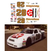 #28 Davey Allison Havoline 1990 1/64 scale decal AFX Tyco Lifelike