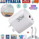 PD 30W Type C Fast Wall Charger Power Adapter For iPhone 15/14/13/12/11 Pro Max