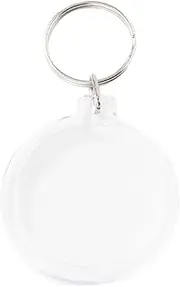 [Generic] Clear Acrylic Photo Keychain - Acrylic Keychain Blanks | Create Your Own Custom Keyring, Central Pendant for Kids, Personalized Craft Project, Keychain Kit for, Accessories