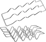 DINHEAROM Space-Saving 3 Piece Stainless Steel Rack Baking Tray Holder for Cooking Serving