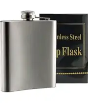 Whiskey Hip Flask Black Stainless Steel 10 Oz (300 ML) Pocket Flask