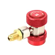 High Adapter Connector Manifold Gauge Adjustable R134A A/C Quick Coupler 1PCS