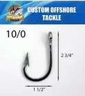 50 Stainless Big Game Sword 10/0 Hooks Marlin,Shark Etc
