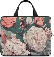 [FHPCE] Laptop Shoulder Bag Laptop Bag Computer Bag Bouquet Pattern Messenger Bag for Unisex