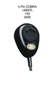 ROAD KING RK56 5 Pin COBRA Dynamic Noise Canceling CB Mic For 148GTL 2000GTL 142