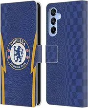 Head Case Designs Officially Licensed Chelsea Football Club Home 2021/22 Kit Leather Book Flip Case Cover Compatible With Samsung Galaxy A16 5G