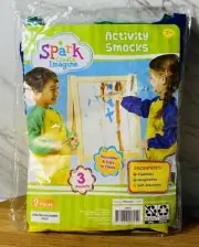 Spark Create Imagine Activity Smock Kids Pocketed Apron 2-Pack *New In Package*