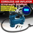 Cordless Portable Digital Car Tyre Inflator Pump Battery Charger For Makita 18V