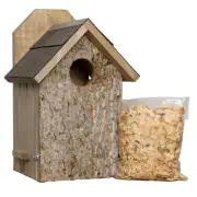 Premium Screech Owl House; Rustic Handmade Owl Nesting Box