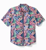 Tommy Bahama Men's, Tortola Fuego Camp Shirt, Dark Blue Muse, M