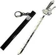 [HAMISH] Anime AOT Merch Vertical Maneuvering Equipment Sword Keychain Eren Mikasa Levi Keychain Wings of Freedom Scout Regiment Legion Survey Corps Ornament Pendant Anime Props Accessories