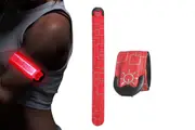 Light Up Armband LED Reflective High Visibility Safety Belt for Night Running Cycling-Red