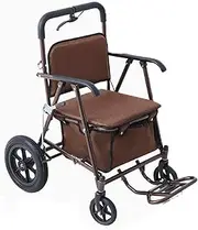 wheelchairs Lightweight Wheelchair Travel Trolley Large Armrest Elderly Scooter Portable Foldable Shopping Cart Seat Width 48cm adult wheel chairs