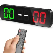 SERPHIX 15.2" Large Digital Scoreboard, Variable LED Color, Timer Clock, Tabl...