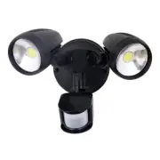 DOMUS MURO PRO 30S twin light 30W spotlight with sensor - black NEW 25062