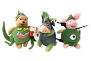VTG Disney Store Pooh Piglet Eeyore Monsters Inc Inspired Mini Beanbag Plush Set