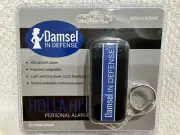 Personal Emergency 120dB Alarm & LED Flashlight Keychain - Damsel in Defense NEW