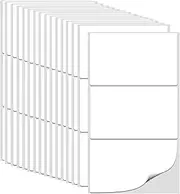 48Pcs Large Labels for Storage Boxes Large White Sticky Labels Stickers,White Sticky Stickers for Storage Boxes (102 x 62mm)