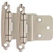 Amerock BP3428-26 Polished Chrome Self-Closing Face Mount 3/8" Inset Hinge Pair