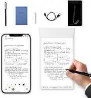 Ophayapen Smart Pen+Mini notebok, Digital Pen Real-time Sync for Digitizing, Storing, and Sharing Notes, Ideal Smart Pen for Note Taking, Drawing, Classroom, Offices, Compatible with Android and iOS
