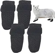 Cat Boots | Adjustable Mesh Cat Claw Protectors | Cat Foot Covers for Cats, Cat Claw Protectors Cat Claw Covers 4X for Pet Bathing, Cutting Nails