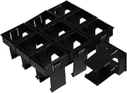 10pcs Circuit Breaker Bracket Circuit Breaker Support Bracket Circuit Breaker Mounting Plate Concealed Support Bracket Air Switch Holder Air Switch Concealed Bracket Black Plastic