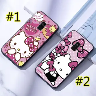 SAMSUNG 三星 Galaxy A6 A8 Plus A7 A9 2018 矽膠手機殼適用於 Hello Kitty