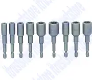 DRILL IMPACT DRIVER SMALL STRIPPED BOLT ROUNDED HEAD NUT EXTRACTOR SET 1/4 SHANK