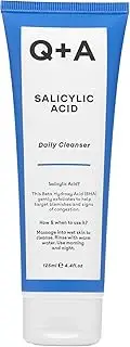 Q+A Salicylic Acid Daily Cleanser – Exfoliating Face Wash for Clear Skin, Targets Breakouts & Pore Congestion, Hydrating with Betaine & Allantoin, Vegan & Cruelty-Free, Made in UK, 125ml