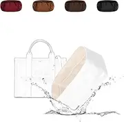 19Neat Thin Tote Bag Organizer Insert, Lightweight Insert Compatible with M.arc Jacobs Medium Tote, Waterproof Dupontpaper Surface and Silky Satin Lining(MJ Midum, Craie)